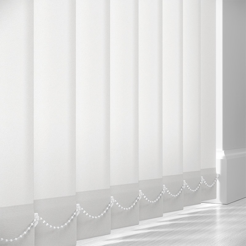 Prime 89mm Light Filtering Vertical Blind Slats – White